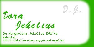 dora jekelius business card